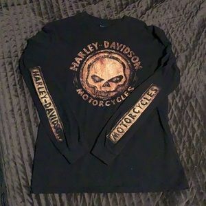 Harley-Davidson Black Long Sleeve T-shirt Large